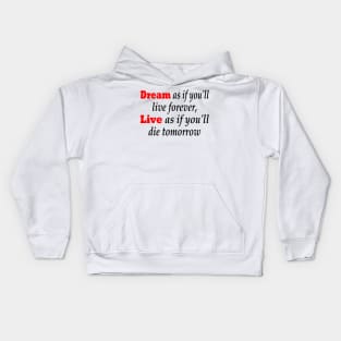 DREAM AND LIVE Kids Hoodie